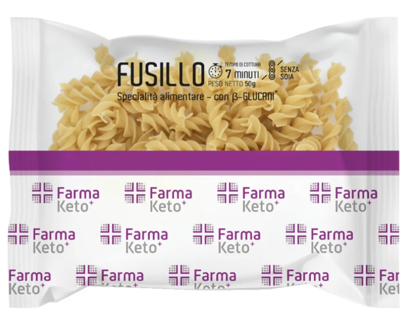 Farmaketo Pasta Fusilli Senza Zuccheri 50 grammi